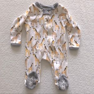 3/$15 Burts bees newborn footed onesie